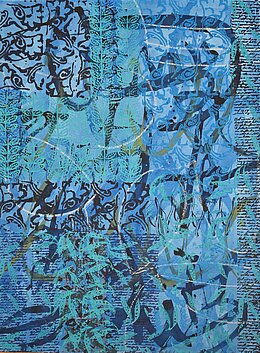 Blaue Landschaft